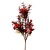 22064 - Fiery Red and Brown summer leaves with bright red berries - floral pick.  Measures - 46cm Height x 14cm Width.