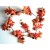 22073 - Autumn and Halloween Golden Orange leaves and fruits - a glorious garland display. Length Apx 1.5m
