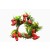 22078 - Wintery wreath. Vibrant green leaves, pine needles and cones with bright red berries floral display.  Size   Approx 230mm Diameter