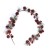 22080 - Beautiful Christmas Wintery garland with a display of pine cones, frosted pine needles and bright red berries . Length Apx 110cms
