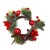 22088 - A beautiful candle decoration.  Bright Red berries and toadstools entwined with pine needles making a lovely Christmas display.  Measures approx 160mm  Outer diameter