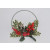 22089 -  Beautiful wintery wreath with lush red berries and green leaves embellished with snowy pine cone and branch.  Size   Approx 24cm dia