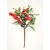 22095 - A lovely arrangement of frosted leaves, bright red berries and toadstools and pine cones deco pick.  Size :  Height 150mm  x  Width  100mm
