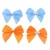 31171 - 40mm Double face satin Pre-tied Mini Bows available in various colours (A Fantastic price of £0.34 for 4 bows)