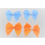 31171 - 40mm Double face satin Pre-tied Mini Bows available in various colours (A Fantastic price of £0.42 for 4 bows)