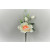 33004 - Soft White and Rose floral arrangement with beautiful embellishments.  Height  16cms ,  Width  8cms  (approx) 