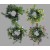 33019 - Delicate Spring flowers and leaves set in a circular floral arrangement. Two Sizes Available.  