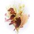 33030 - Dusky red flower and petals in a floral display with beautifully soft textures of leaves and grasses.  Height  50cms ,  Width 32cms  (approx) 