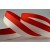 Y885 - 15mm Striped Flag Ribbon-15mm-424 Red & White-25 Metres