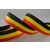 Y887 - 15mm Striped Flag Ribbon (25 Metres)-15mm  Red, Yellow & Black-25 Metres