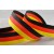 Y899 -  40mm Striped Flag Ribbon (25 Metres), Red & Yellow-25 Metres