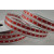 Y843 - 16mm Red Wired Lurex Lined Ribbon x 10 Metre Rolls!
