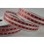 Y845 - 25mm Red Wired Lurex Lined Ribbon x 10 Metre Rolls!