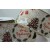Y865 - 63mm Jute Natural ribbon with a wired edge and a Festive Christmas message with reindeers and trees x 10mts!