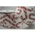46068 63mm Festive Candy Stripe Printed design onto a natural wired edge ribbon