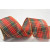 46079 - 63mm Wired edge Festive Red and Green Tartan check with a touch of gold lurex sparkle x 11m 