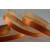 Y82 - 53554 - 10mm Sheer & Satin with Central Lurex Stripe x 50 Yard Rolls!!-53 Light Brown