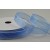 55123 - 16mm Sheer ribbon with white saddle stitch x 20mts. 7201 Blue and White