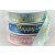 55129 - 15mm satin ribbon with a printed Happy Easter message and a Heart design x 10mts. 
