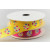 55131 - 15mm satin ribbon with a colourful printed Easter Egg design x 10mts.  