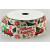 55133 - 22mm White grosgrain ribbon with a colourful Merry Christmas printed message and car design x 10mts 