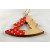 88023 - Tree Shaped Wooden Decoration with Loop (1 Piece)-8cm x 8cm-35 Red-1 Piece