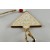 88025 - Wooden Multi Coloured Tree with Loop (1 Piece)-9cm x 7.5cm-54 Beige & White-1 Piece