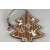 88029 - Wooden Christmas Tree Decoration (1 Piece)-118mm x 105mm-57 Brown-1 Piece