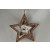 88032 - Wooden Christmas Star with Rotating Central Decoration (1 Piece)