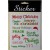 88089 - Green & Red Merry Christmas Stickers-28 Multi