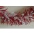 Y672 - Red Coloured Tinsel with Hanging White Deco x 2 Metre Lengths!