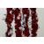 88139 - Red Coloured Tinsel with Hanging White Snowflakes x 2 Metre Lengths!
