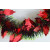 88142 - Red Triple Coloured Holly Leaf Christmas Tinsel x 2 Metre Lengths!