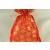 88174 - 13cm x 18cm Snowflake Printed Organza Bags (3 Bags)-36 Red