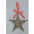 88195 -  Scandi style willow hanging star decoration with a red gingham ribbon bow. Available in White and Natural