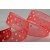 Y908 - 25mm Red Organza Spotted Dot Ribbon (20 Metres)