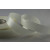 Y763-  90mm Bright White Cut edge Single Sided Polyester satin x 25 Metres